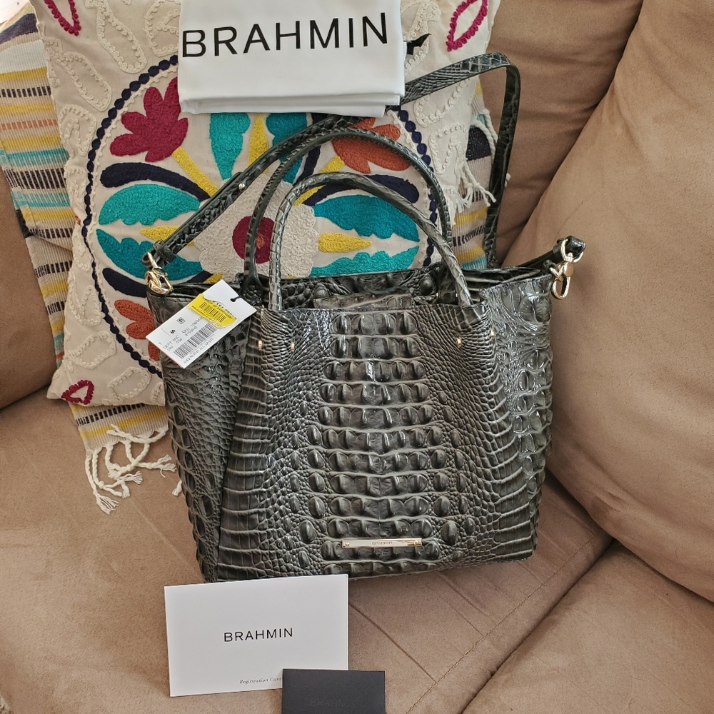NWT Brahmin small mallory serpentine